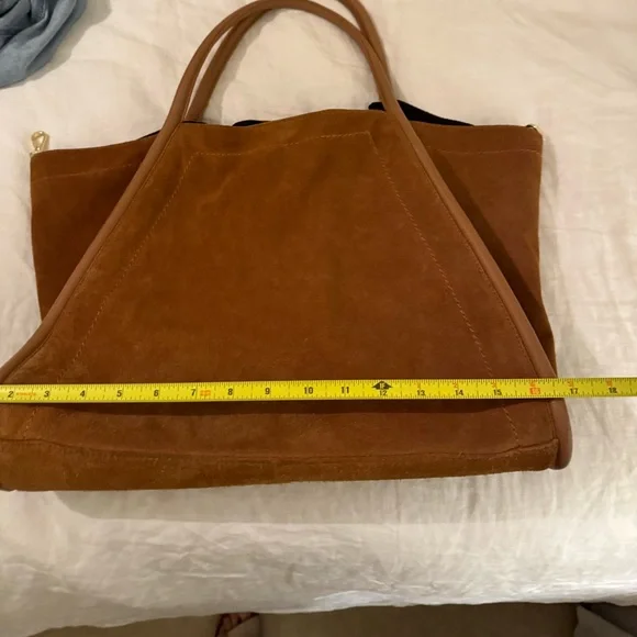ASOS Brown Suede Tote Bag - Picture 9 of 12
